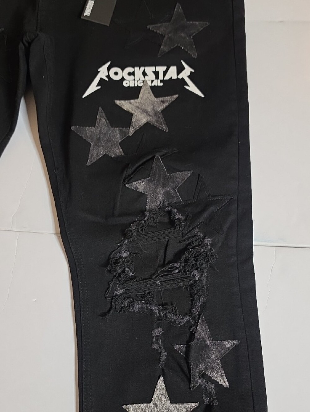 Rockstar Original Roeder Patchwork Black Jeans - Picture 2 of 8